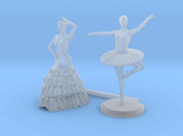 O Scale Dancers 3d printed This is a render not a picture