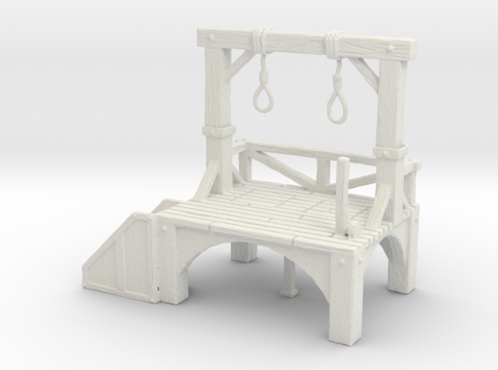 O Scale Gallows 3d printed This is a render not a picture