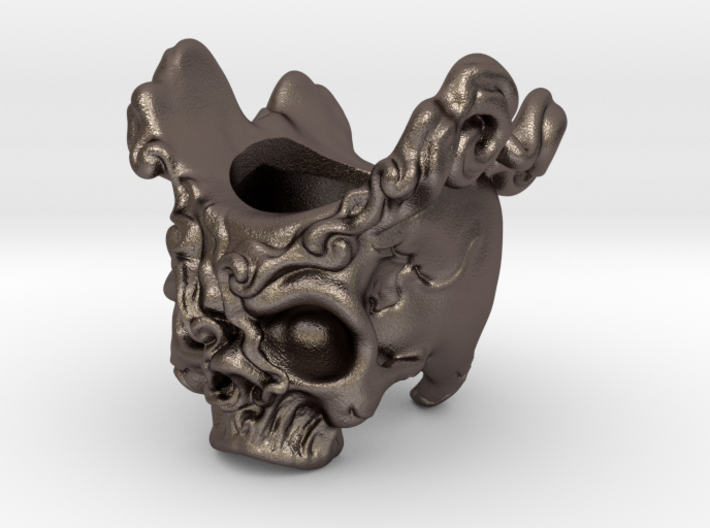 Skull Cigar Holder 3d printed