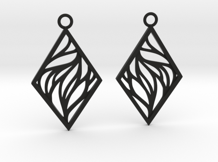 Aethra earrings 3d printed