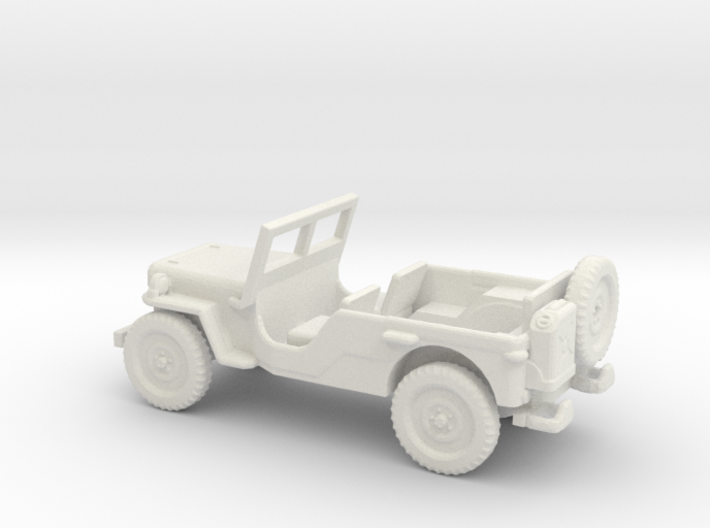 1/87 Scale MB Jeep LWB Assembly 3d printed