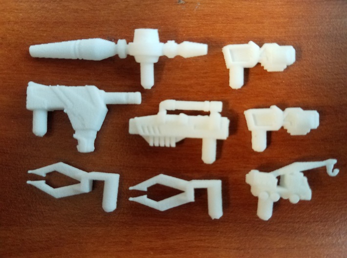 3mm Ratchet Weapons Pack 3d printed 