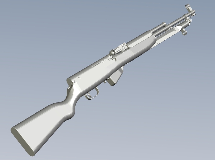1/15 scale SKS Type 45 rifle & bayo folded x 1 3d printed 