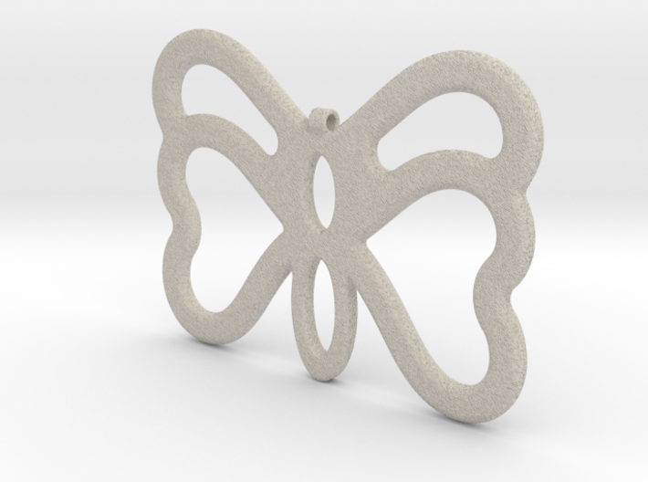 Butterfly Pendant / Necklace-23 3d printed