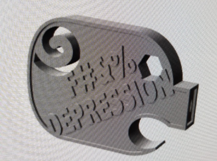 F#&%  Depression 3d printed 