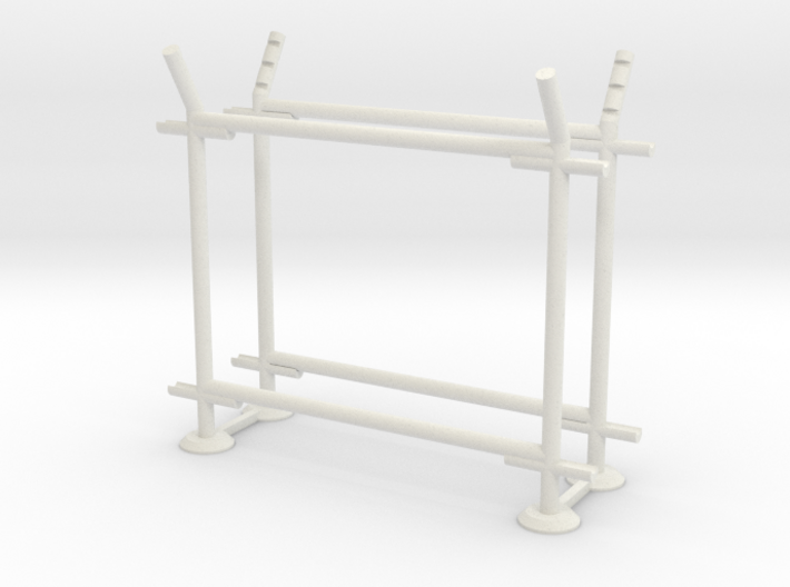 10' Straight Fence Frame, 2-Bay (2 ea.) 3d printed Part # CL-10-018