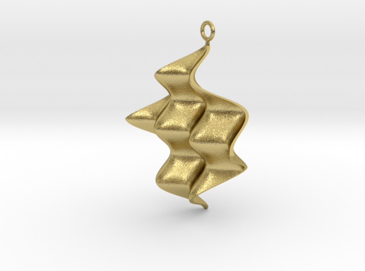 Sine Wave product Earring with sine edges. 3d printed