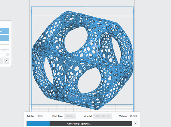 Nature-inspired Structure 3d printed PreForm Software