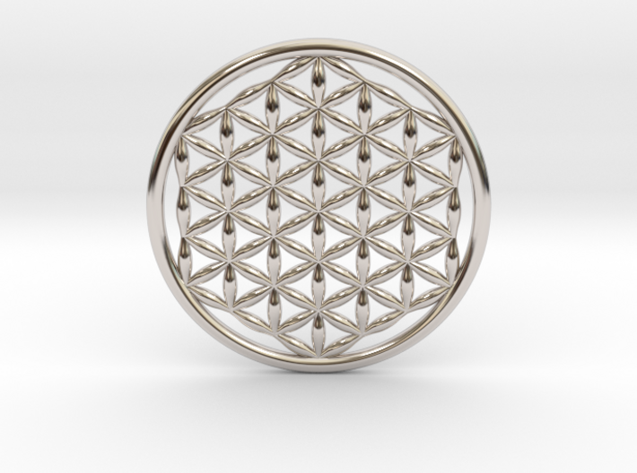 Flower Of Life (no bale) 1.4&quot; 3d printed