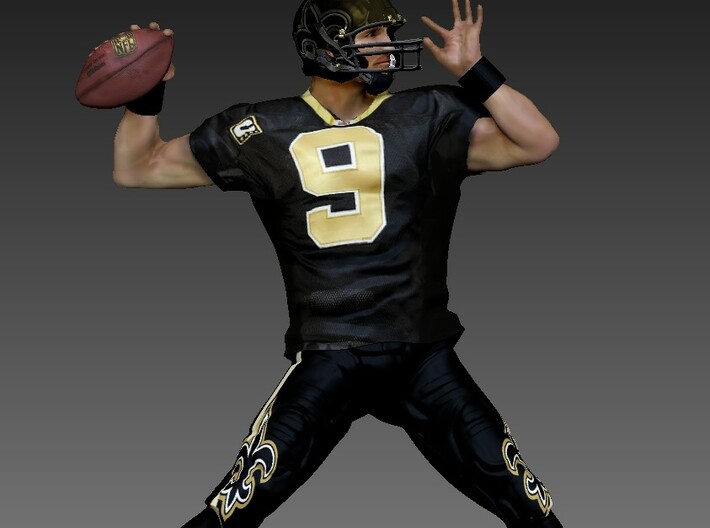 Drew Brees FOR 3D 01_010_19_Head 3d printed 