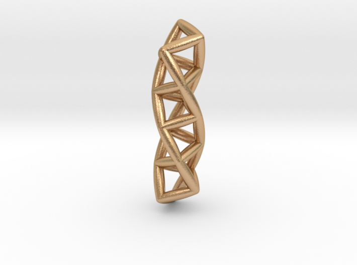 Four Membered Rings Helix 3d printed
