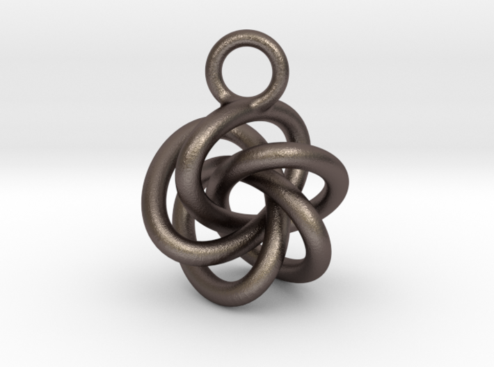 5-Knot Earring 15mm wide 3d printed