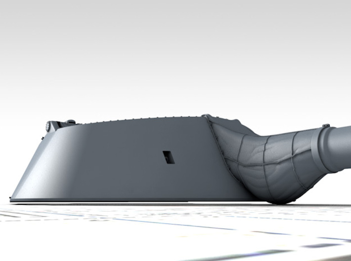 1/200 HMS Furious 18"/40 MKI Gun w. Blast Bag x1 3d printed 3D render showing product detail