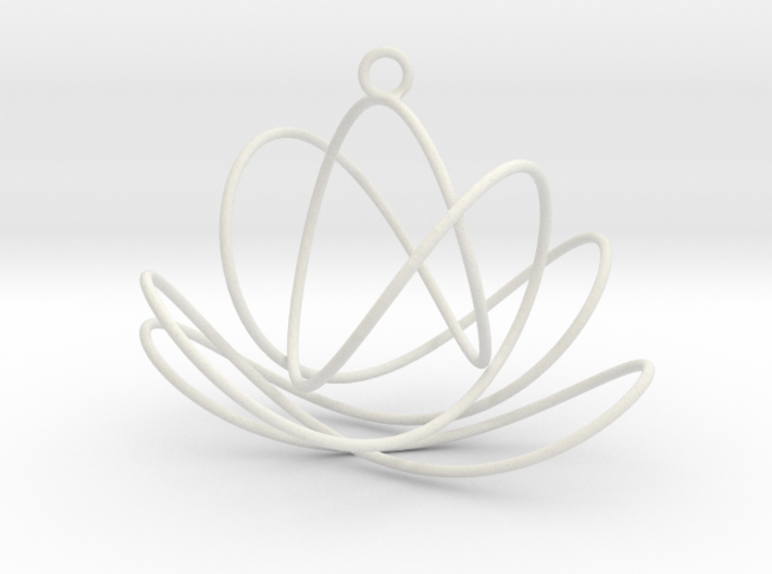 3D Spirograph projection erring 7 loops 3d printed