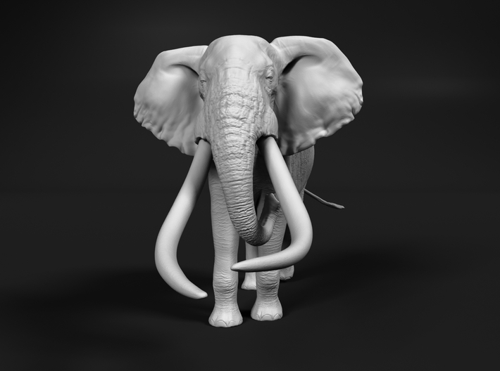 African Bush Elephant 1:64 Giant Bull 3d printed 