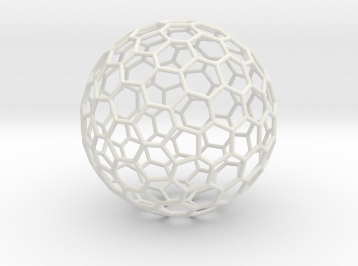 Goldberg polyhedron GP(2, 2) 3d printed