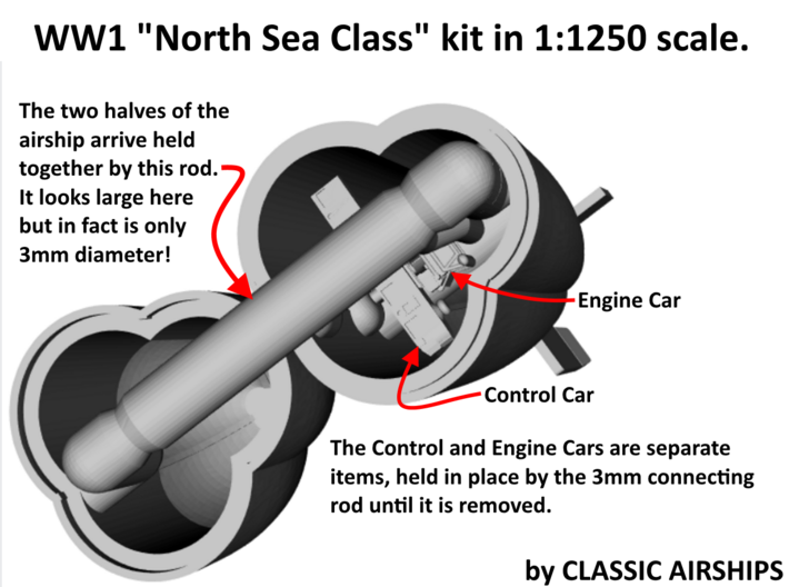North Sea Class of WW1 3d printed Assembly Instructions p1 of 4