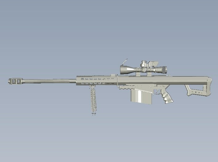 1/24 scale Barret M-82A1 / M-107 0.50" rifles x 2 3d printed 