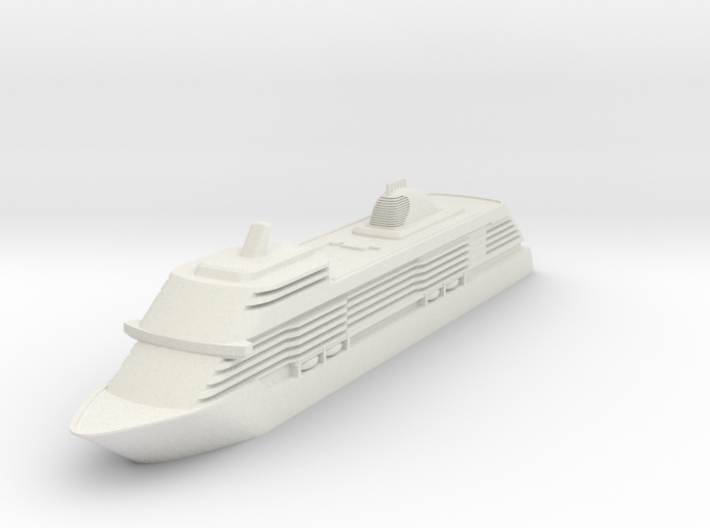 1:1250 Seven Seas Explorer - Hollowed 3d printed