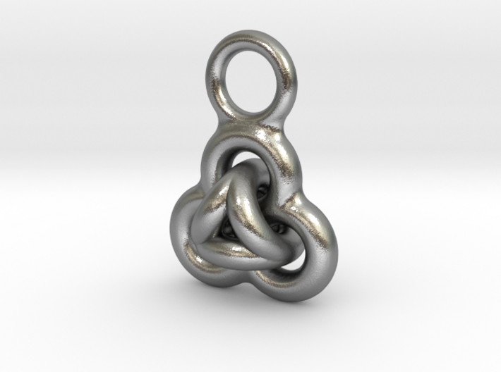 Interlocked Rings earring 3d printed
