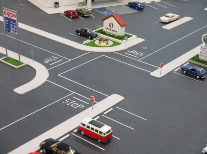 Stop Signs (8 ea.) 3d printed Sample Layout