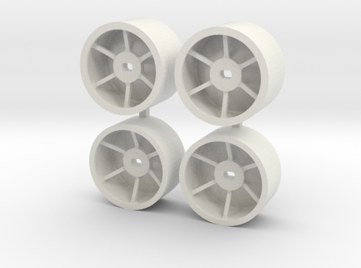 Mini-Z 4wd WIDE RIMS for F1 rubber 3d printed