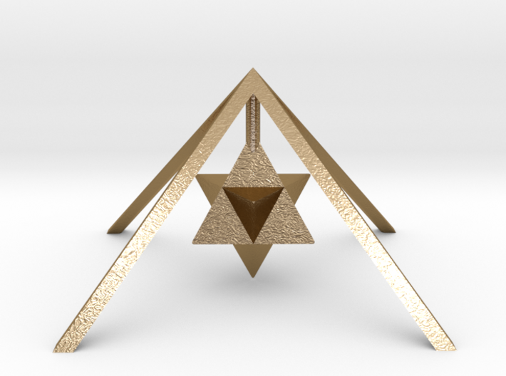 Golden Pyramid Star Tetrahedron 3d printed