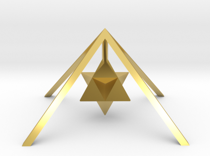 Golden Pyramid Star Tetrahedron 3d printed