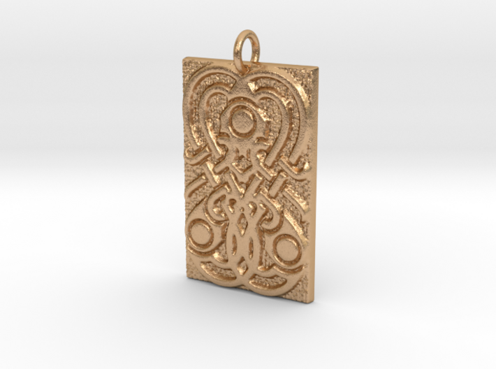 Germanic Style motif keychain 3d printed