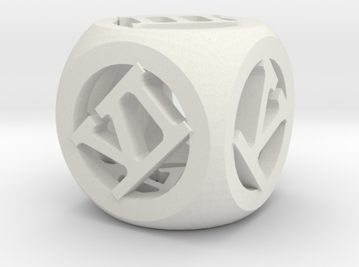 Roman Numeral Die 3d printed