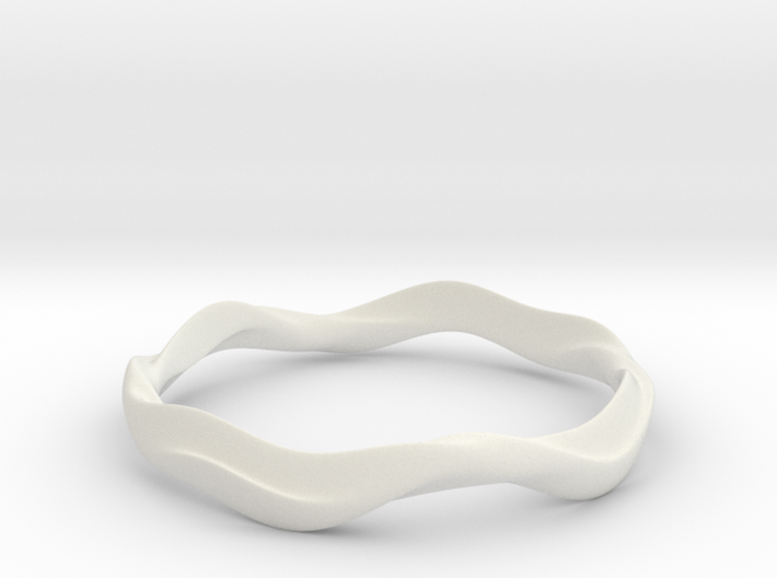 Ima Wave Bangle - Bracelet 3d printed