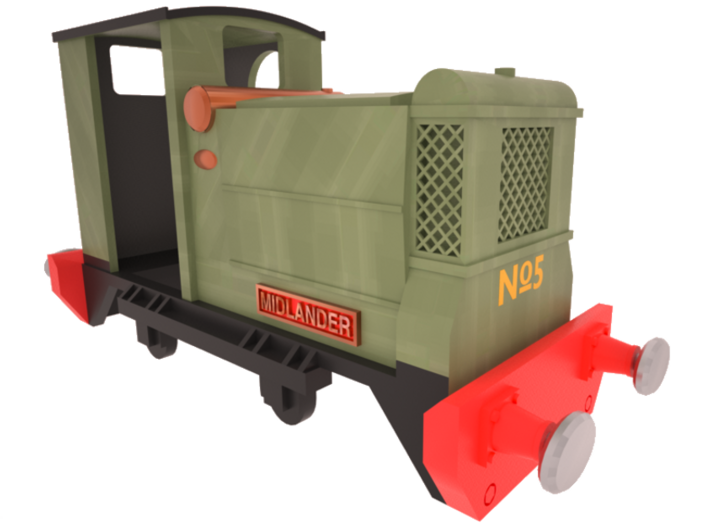 009 Talyllyn Railway &quot;Midlander&quot; Diesel Locomotive 3d printed
