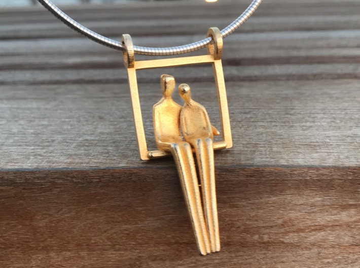 Close to Me Pendant- without chain 3d printed &quot;Close to Me&quot; with silver chain