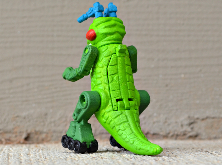 Ampzilla, 3" Version  3d printed Hand painted White Strong and Flexible