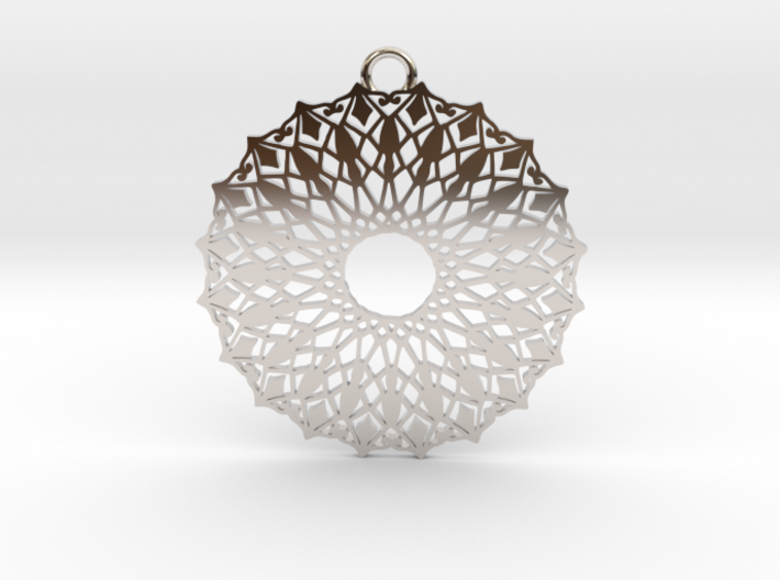 Ornamental pendant no.6 3d printed