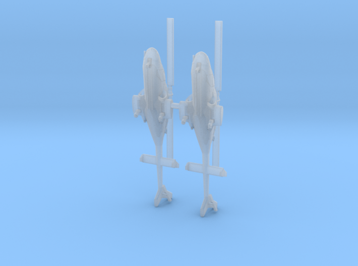 030K Modified Bell 222 Pair 1/350 3d printed