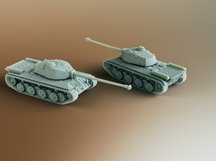 FCM 50T French Heavy Tank Scale: 1:144 3d printed
