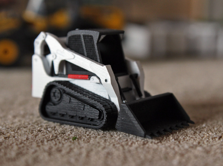HO - Tracked Skidsteer 3d printed Painted and assembled model