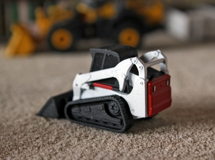 HO - Tracked Skidsteer 3d printed Painted and assembled model