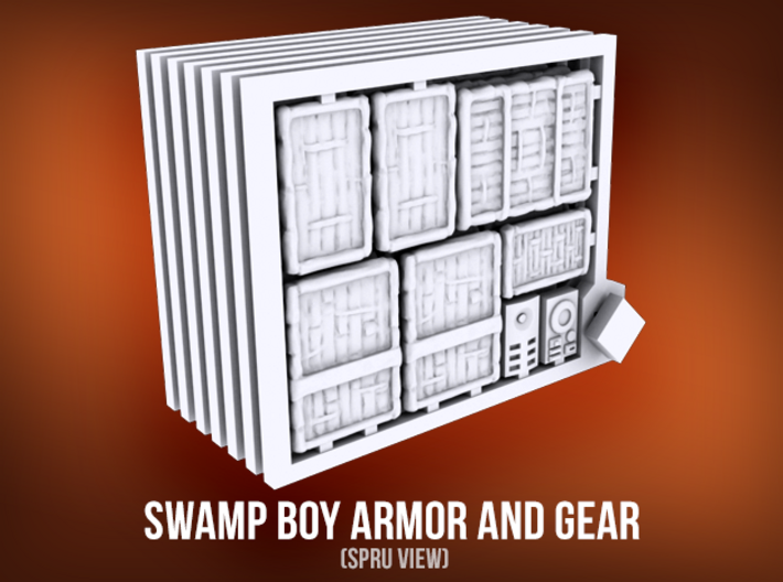 Swamp Boy Armor and Gear 3d printed 
