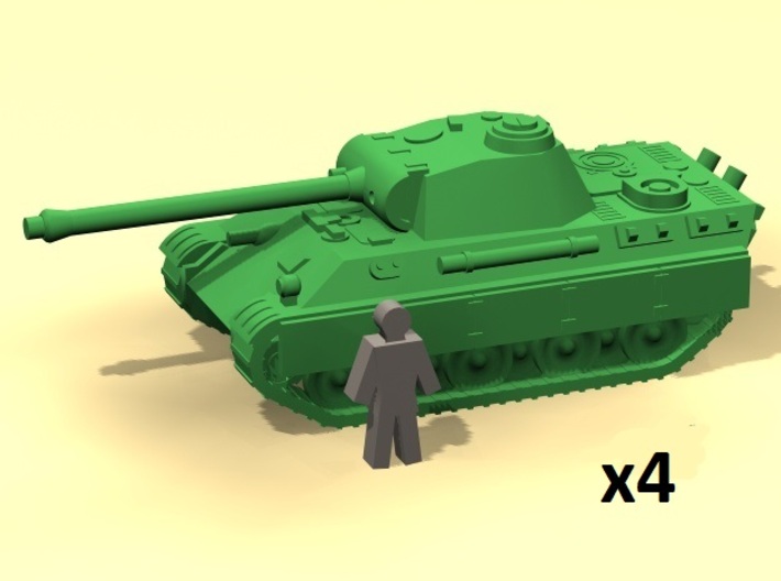 6mm Pz.V Panther Shurtzen 3d printed