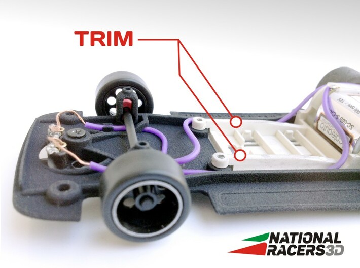 3D Chassis - Fly Porsche 908 (SW)  3d printed 