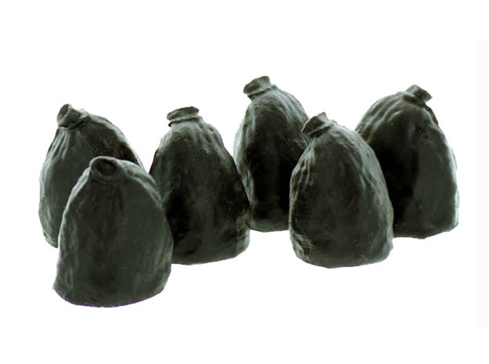 Garbage Bags O scale 6 Pack 3d printed Trash Bags O scale 6 Pack