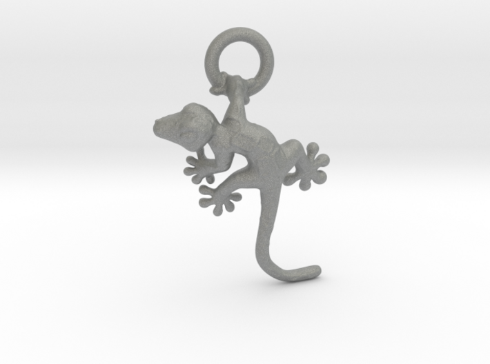 Gecko Pendant 3d printed