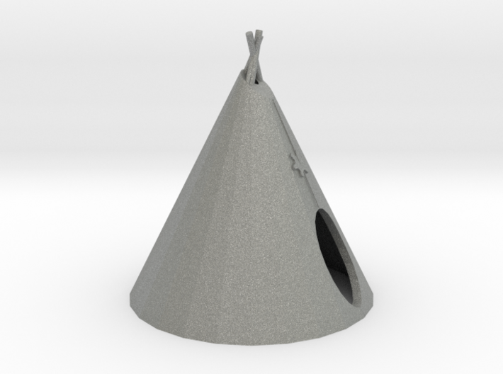 HO Scale Teepee 3d printed this is a render not a picture