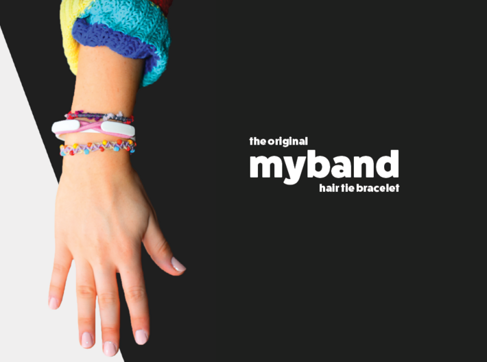 the original myband - Hair Tie Bracelet 3d printed 
