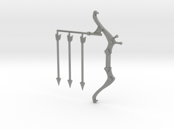 Ninja Bow &amp; 3 Arrows 3d printed
