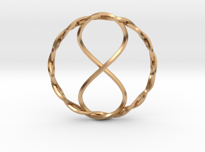 Infinity Pendant 3d printed
