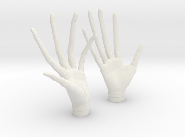 alien professor hands 1/6 scale 3d printed