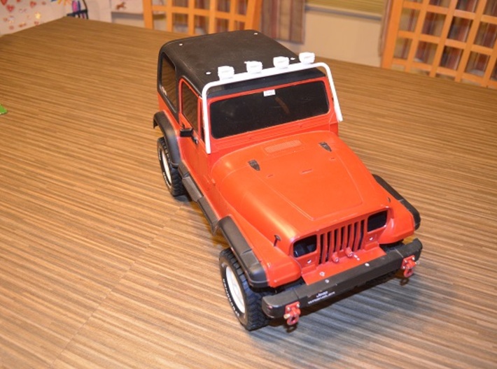 Mopar Jeep Light Bar Tamiya CC-01 3d printed The one you will receive will have larger Jabsco lights.
